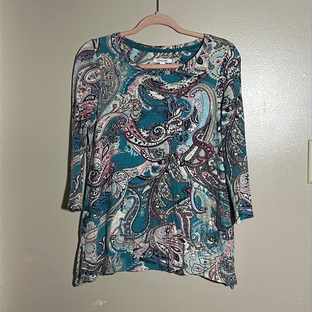 Chicos Paisley Top‎ | 00
